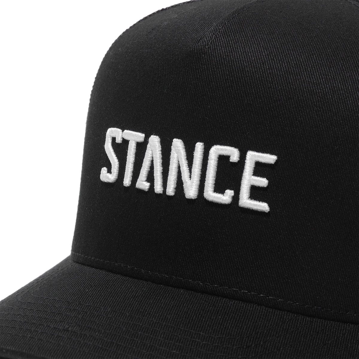 Stance Icon Snapback Hat Schwarz Weiß