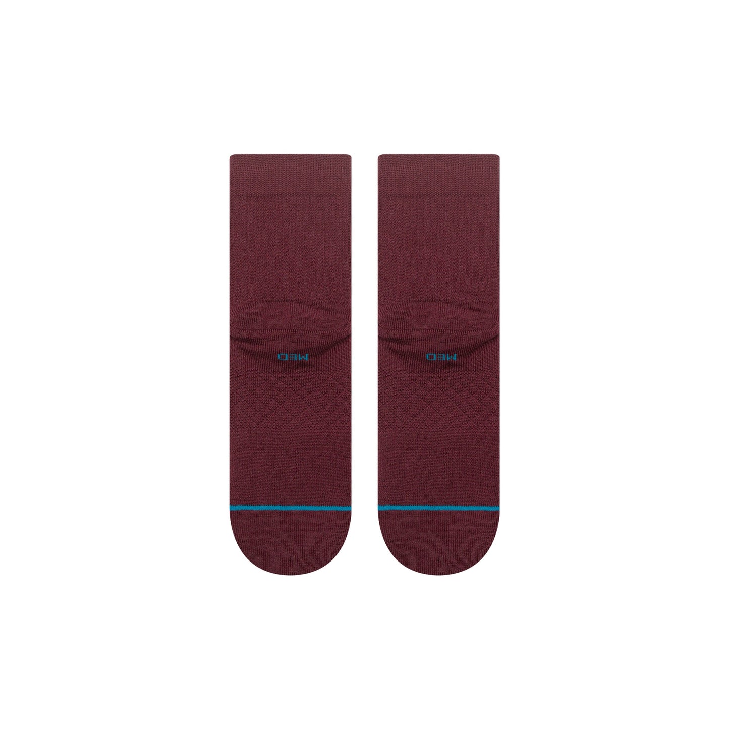 Icon Quarter Socken Weinrot