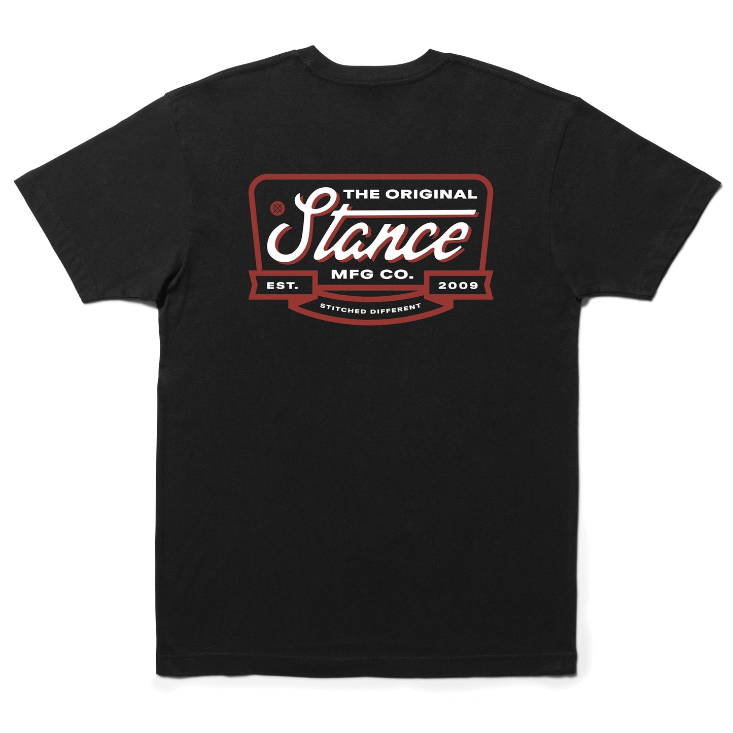 Stance Script Seal T-Shirt Schwarz