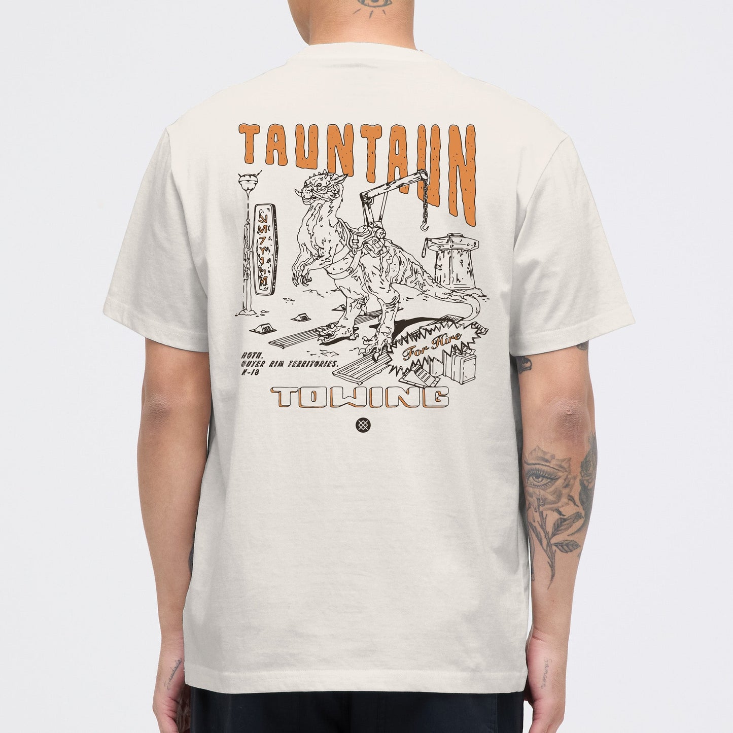Stance Star Wars Tauntaun Tow T Shirt Weiß|model