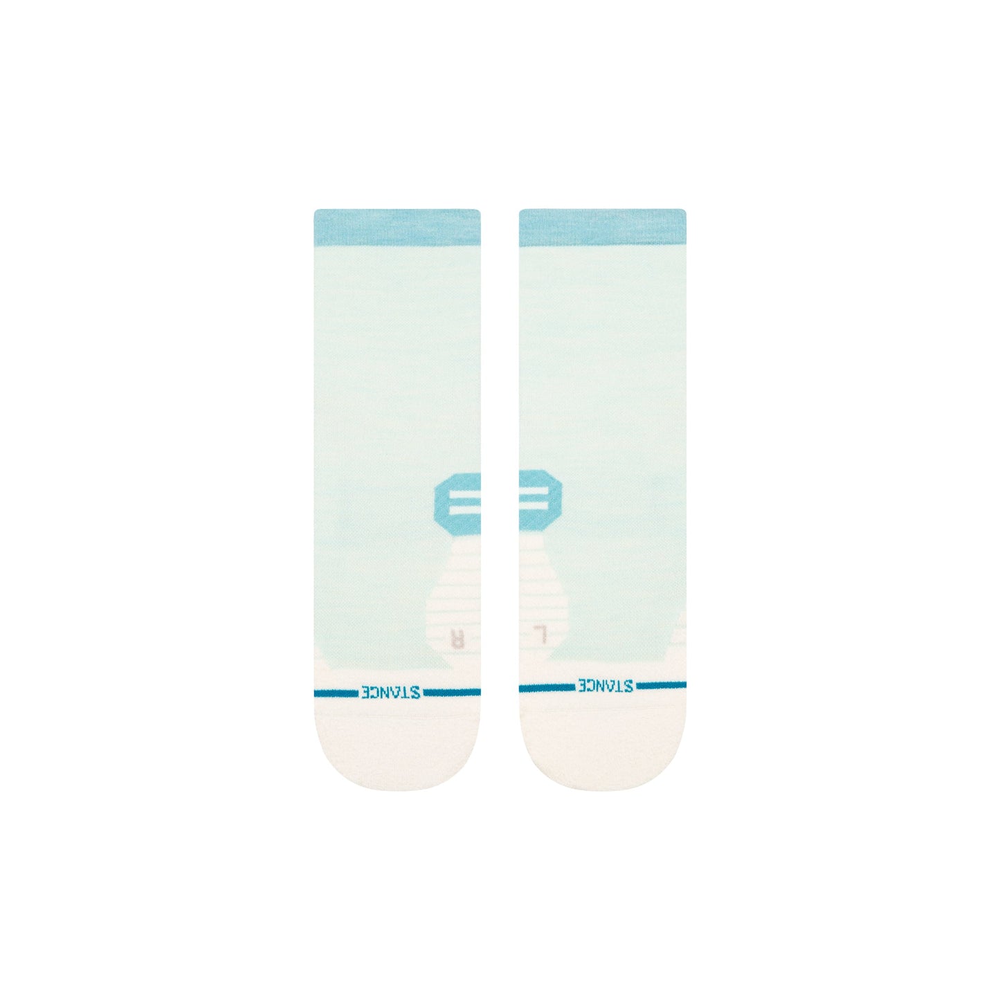 Stance Tabulus Light Wool Quarter Socken Eisblau
