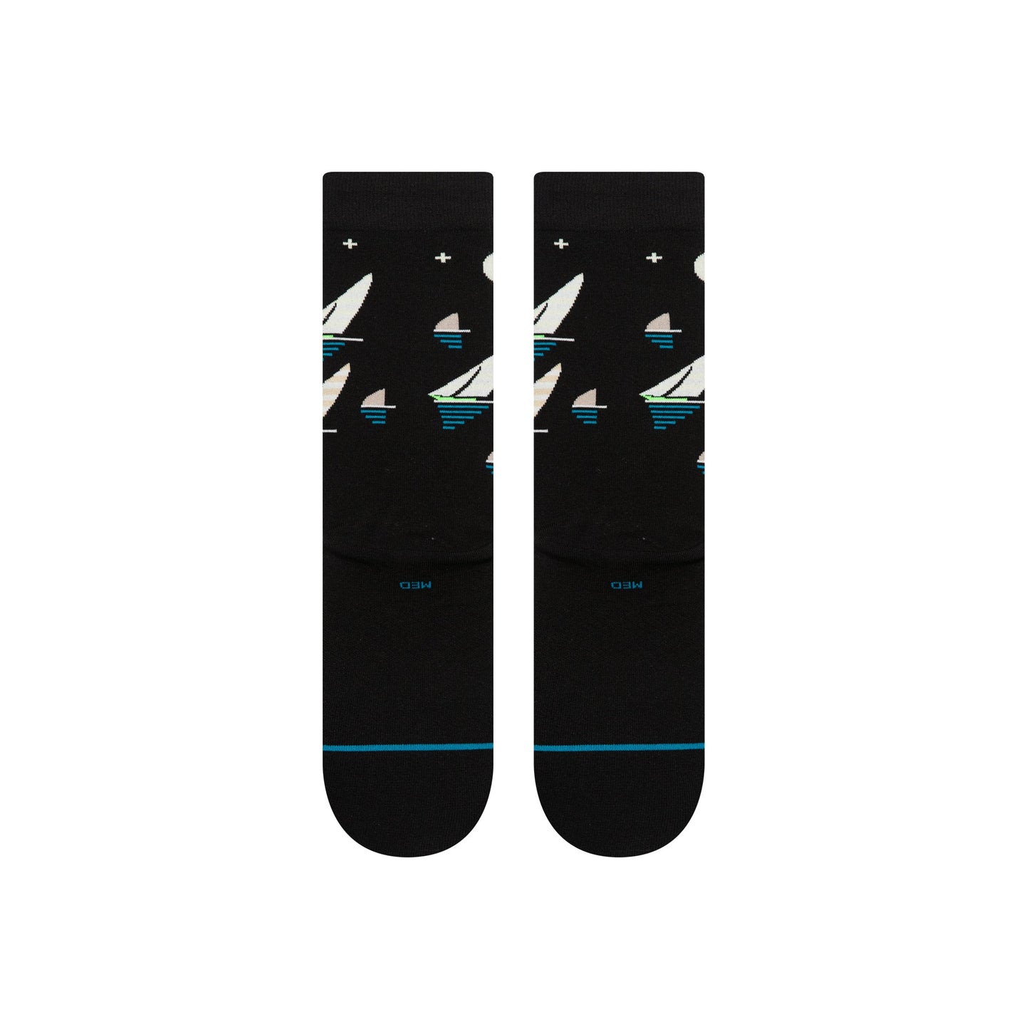 Stance Midnight Run Crew Socken Schwarz