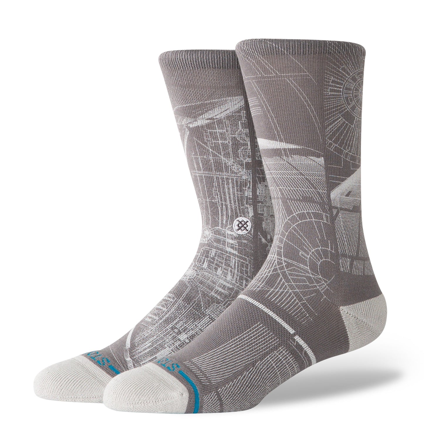 Stance Death Star Star Wars Crew Socken Grau