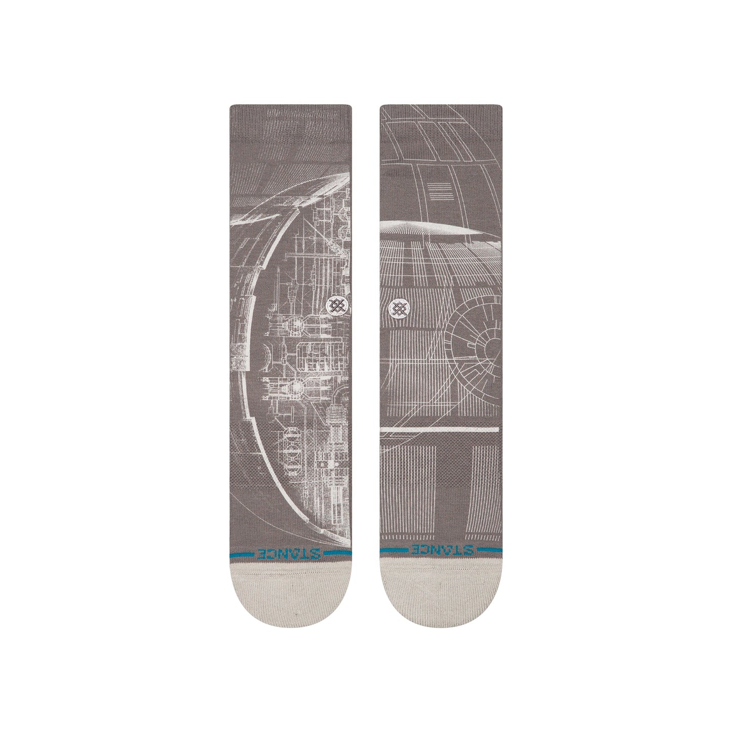 Stance Death Star Star Wars Crew Socken Grau