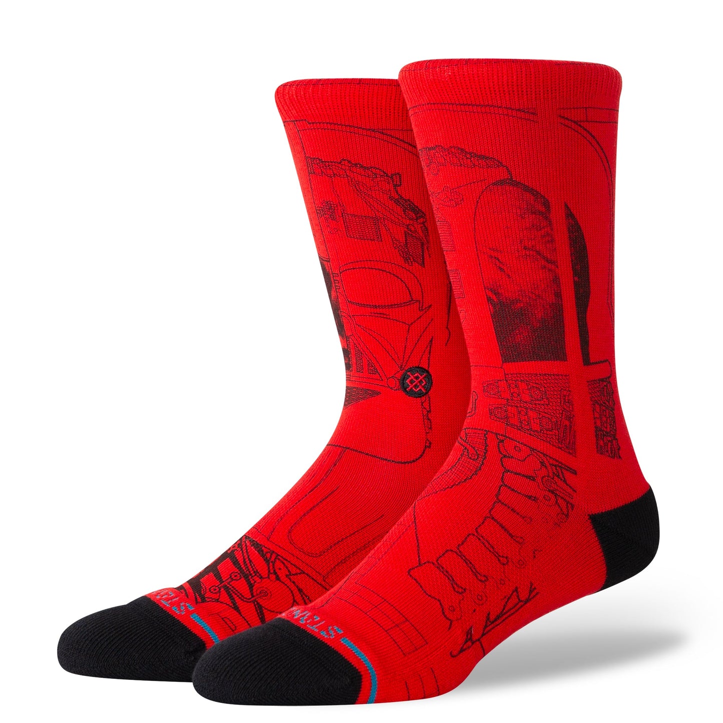 Stance Vader Star Wars Crew Socken Rot