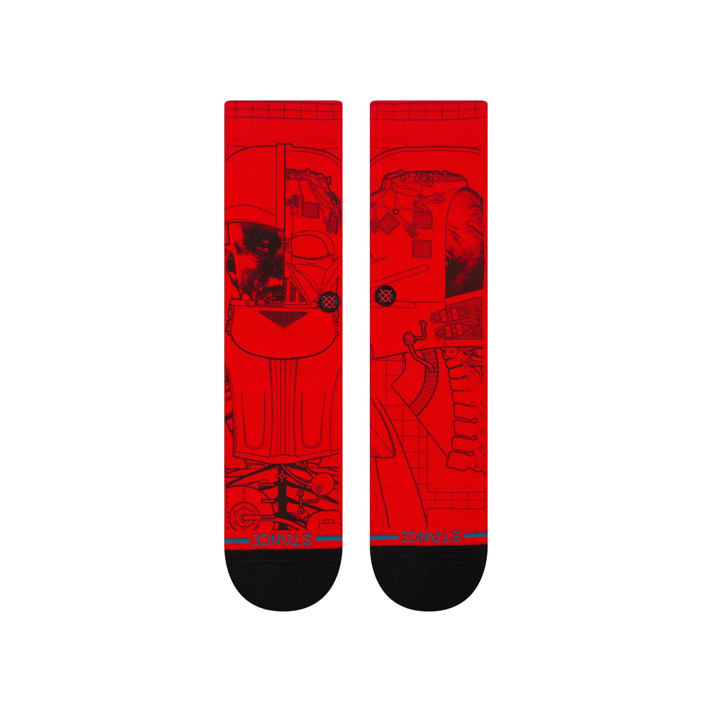 Stance Vader Star Wars Crew Socken Rot