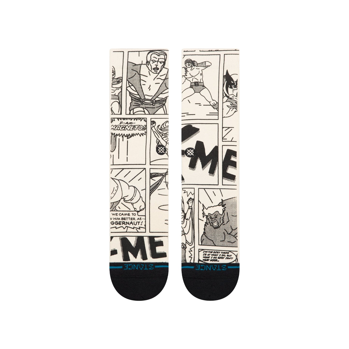 Good Vs Bad Crew Socken Schwarz-Weiß