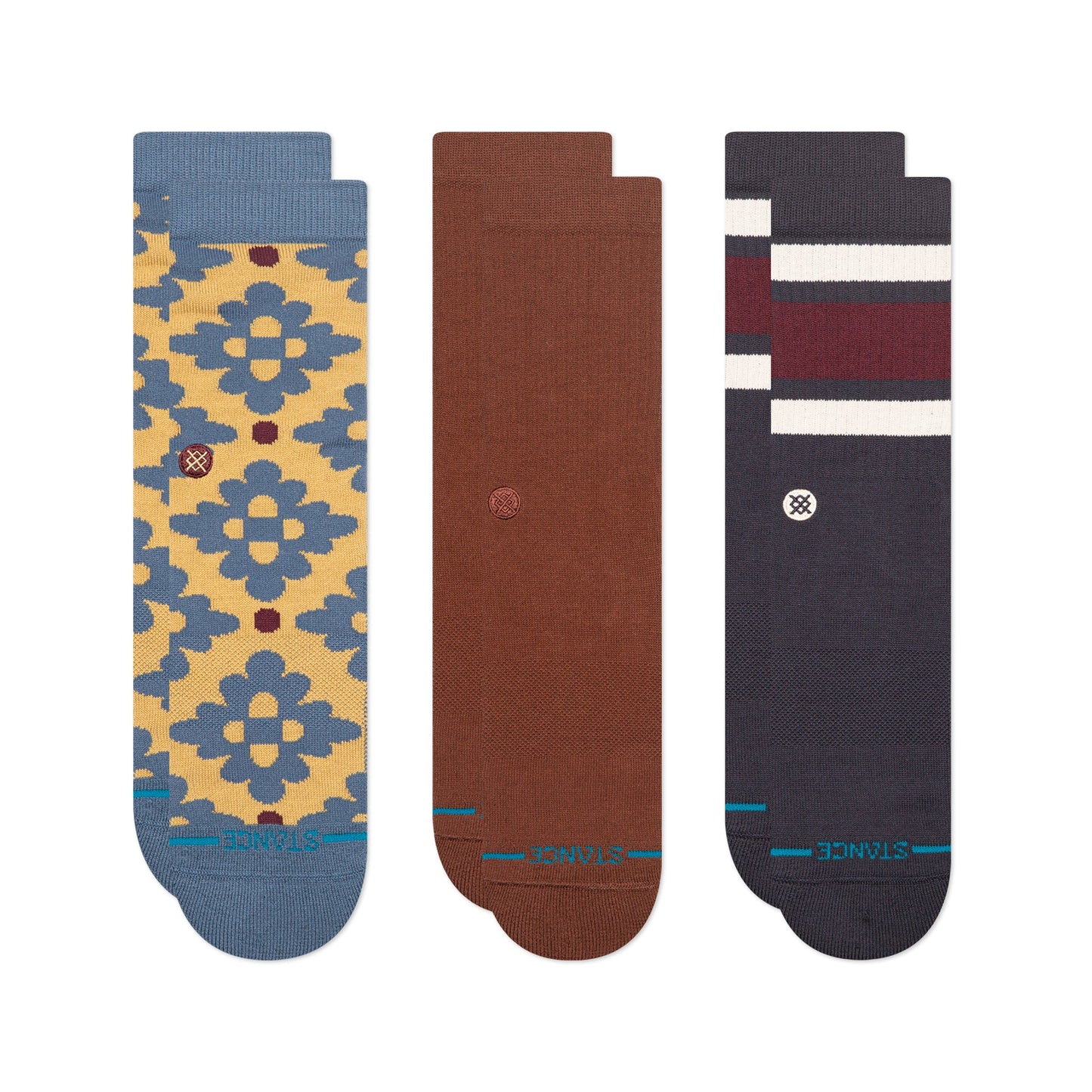 Ceramic Crew Socken 3Er Pack Indigofarben