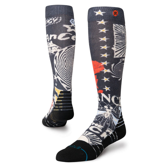 Stance Brand Snow Love Mid Poly Socken Schwarz