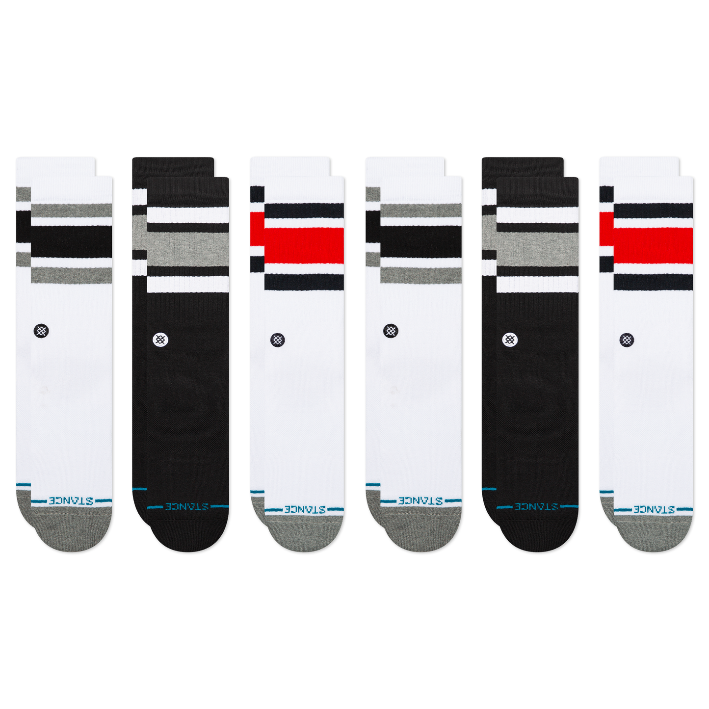 Stance Lifestyle Boyd Crew Socken 6er Pack Bunt