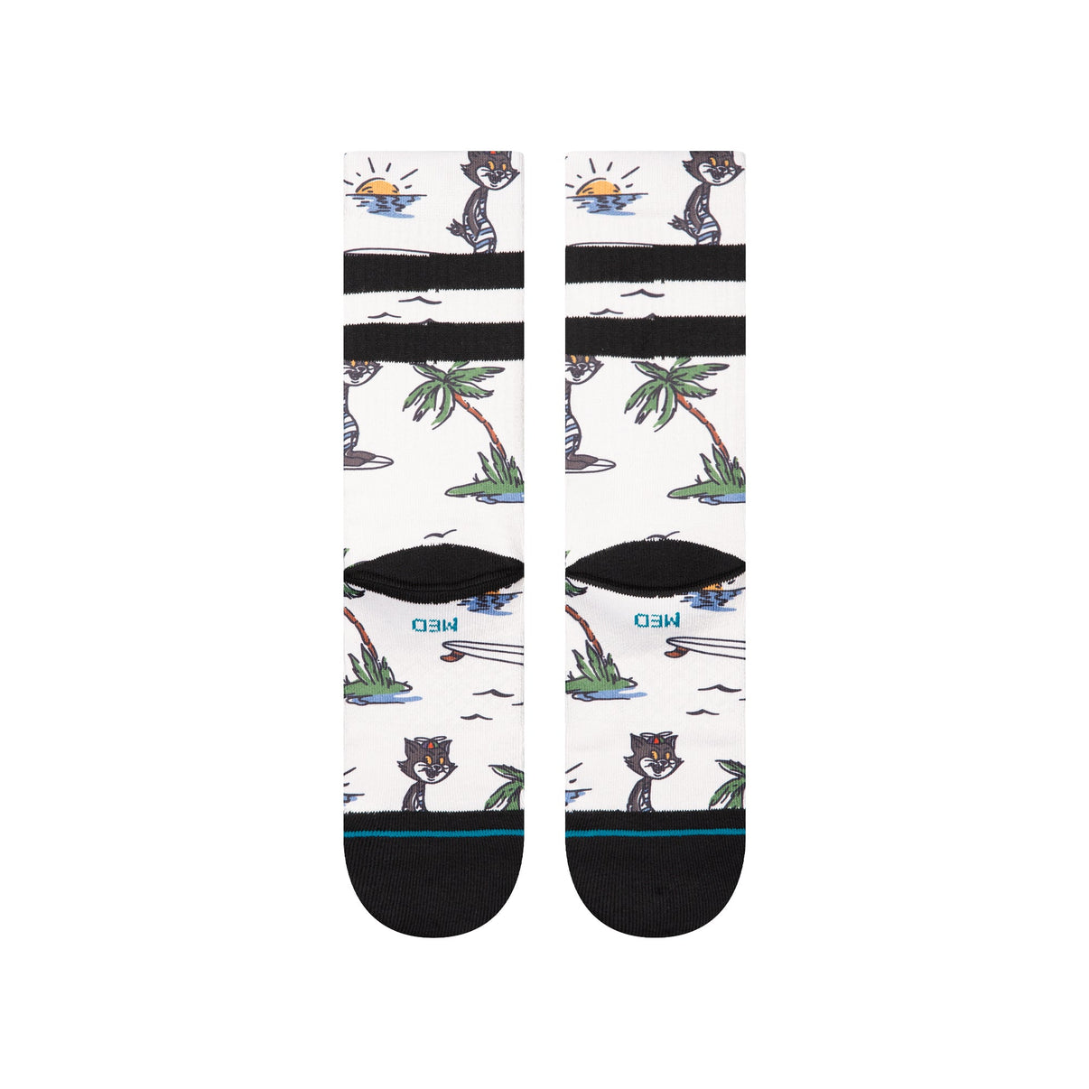 Stance Kool Katz Surf Crew Socken Canvas