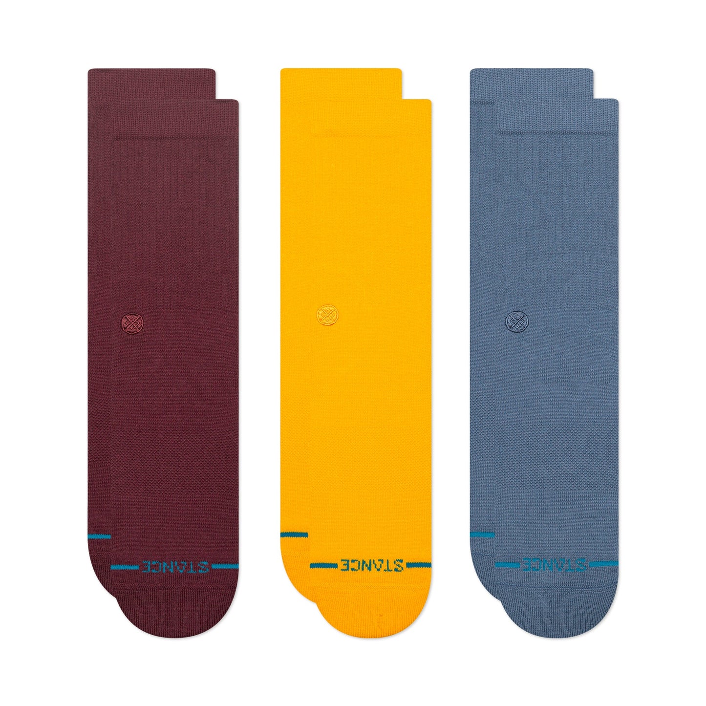Icon Crew Socken 3Er Pack Weinrot
