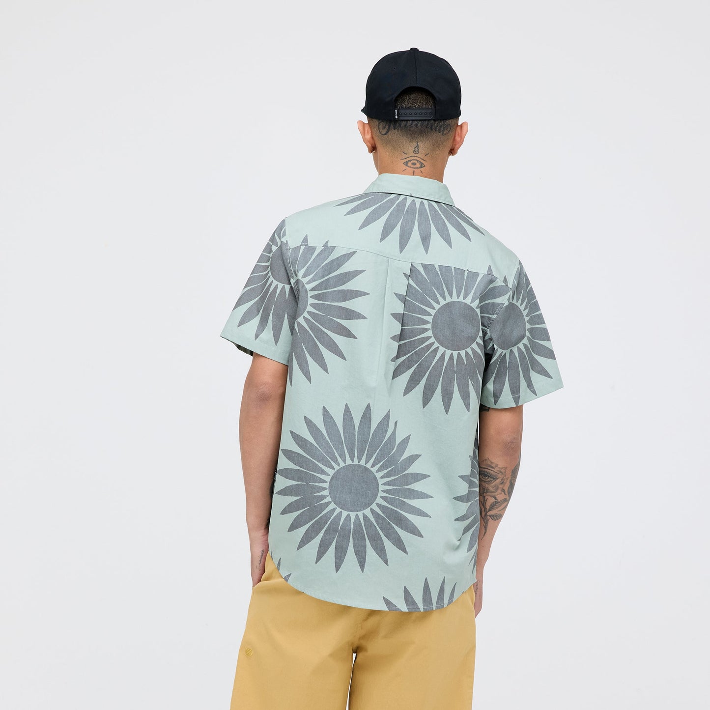 Stance Bales Geknöpftes T-Shirt Meeresgrün