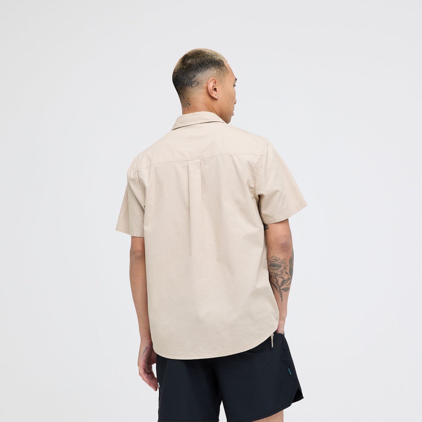 Stance Bales Geknöpftes T-Shirt Kordelzug In Grau