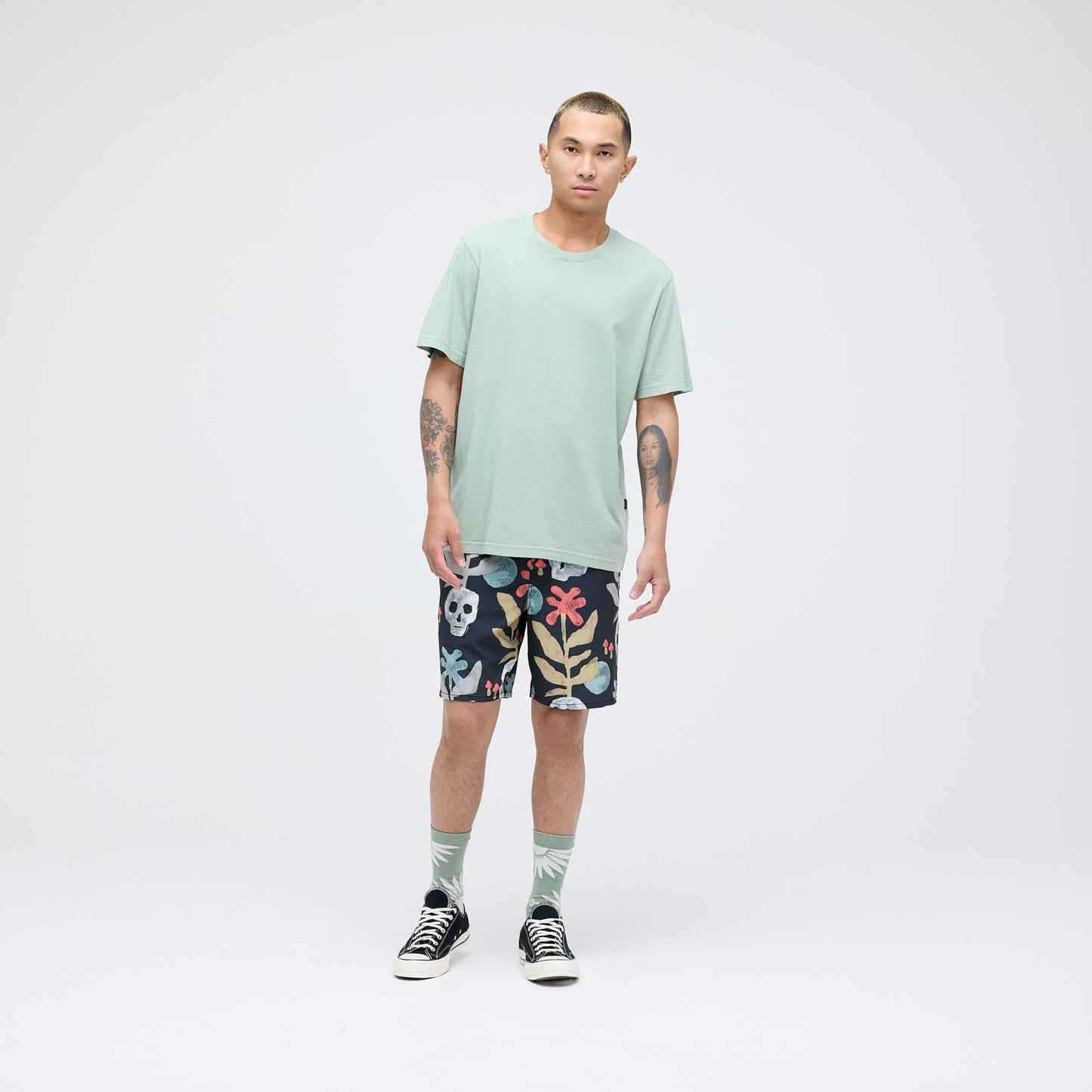 Stance Studio Bio-Baumwolle Tee Meeresgrün