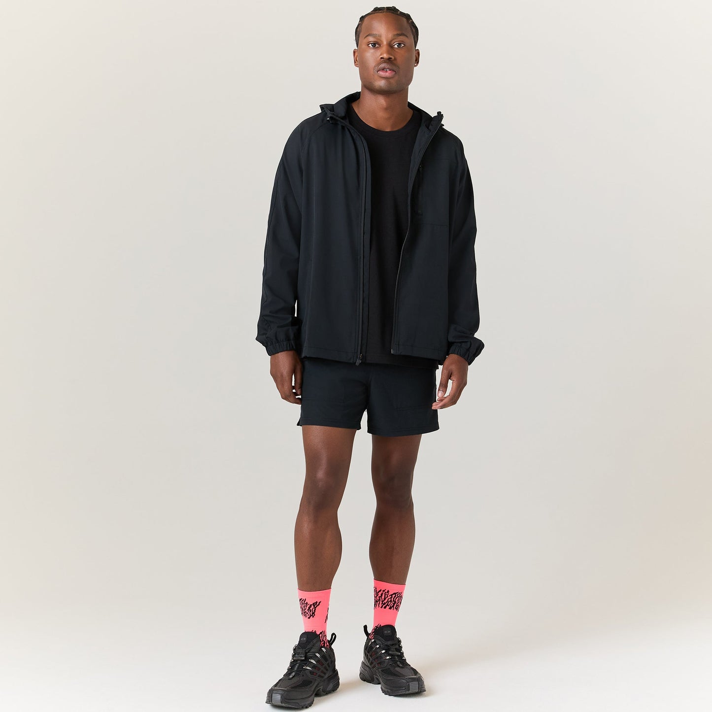 Stance Warm Up Jacke Schwarz |model