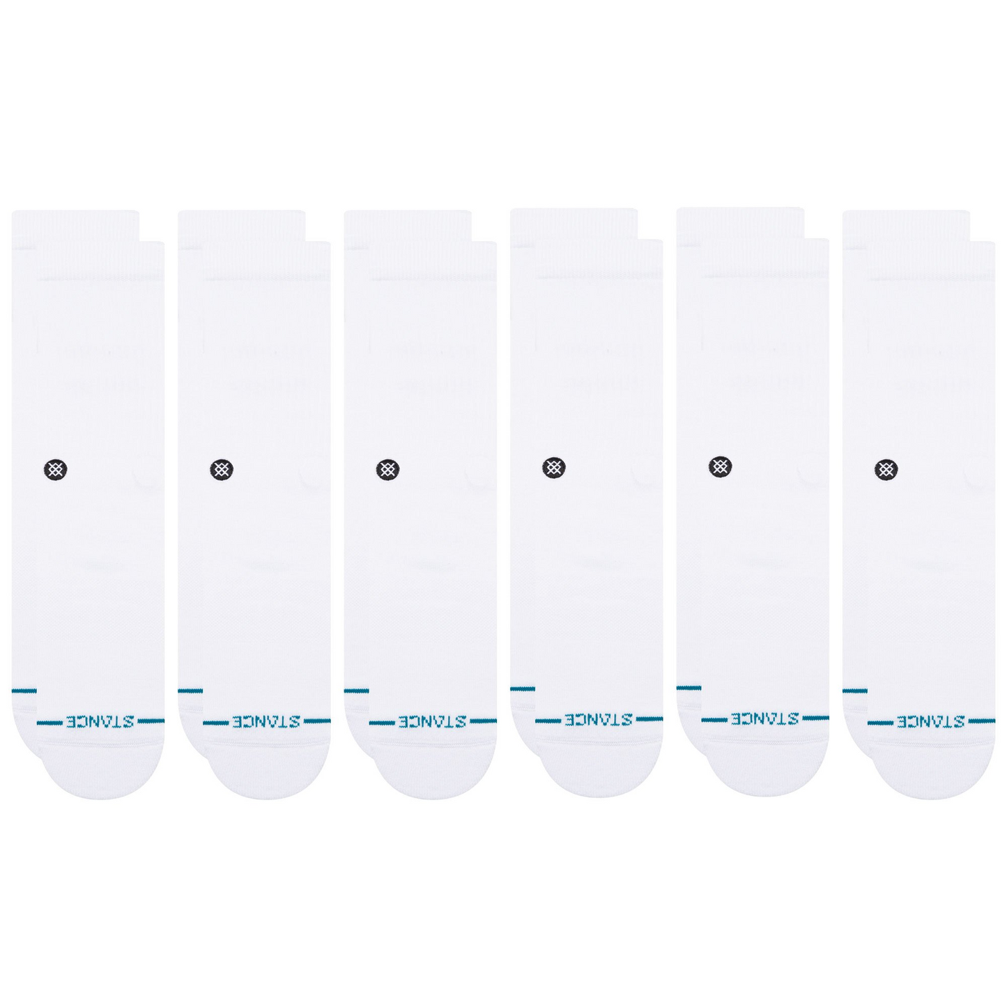 Stance Icon Crew Socken 6er Pack Weiß