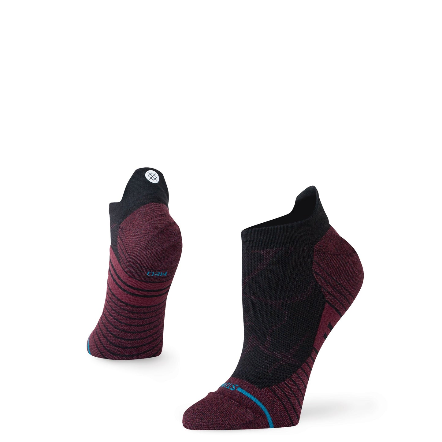 Stance Womens 2000 Ultra Light Tab Socken Weinrot