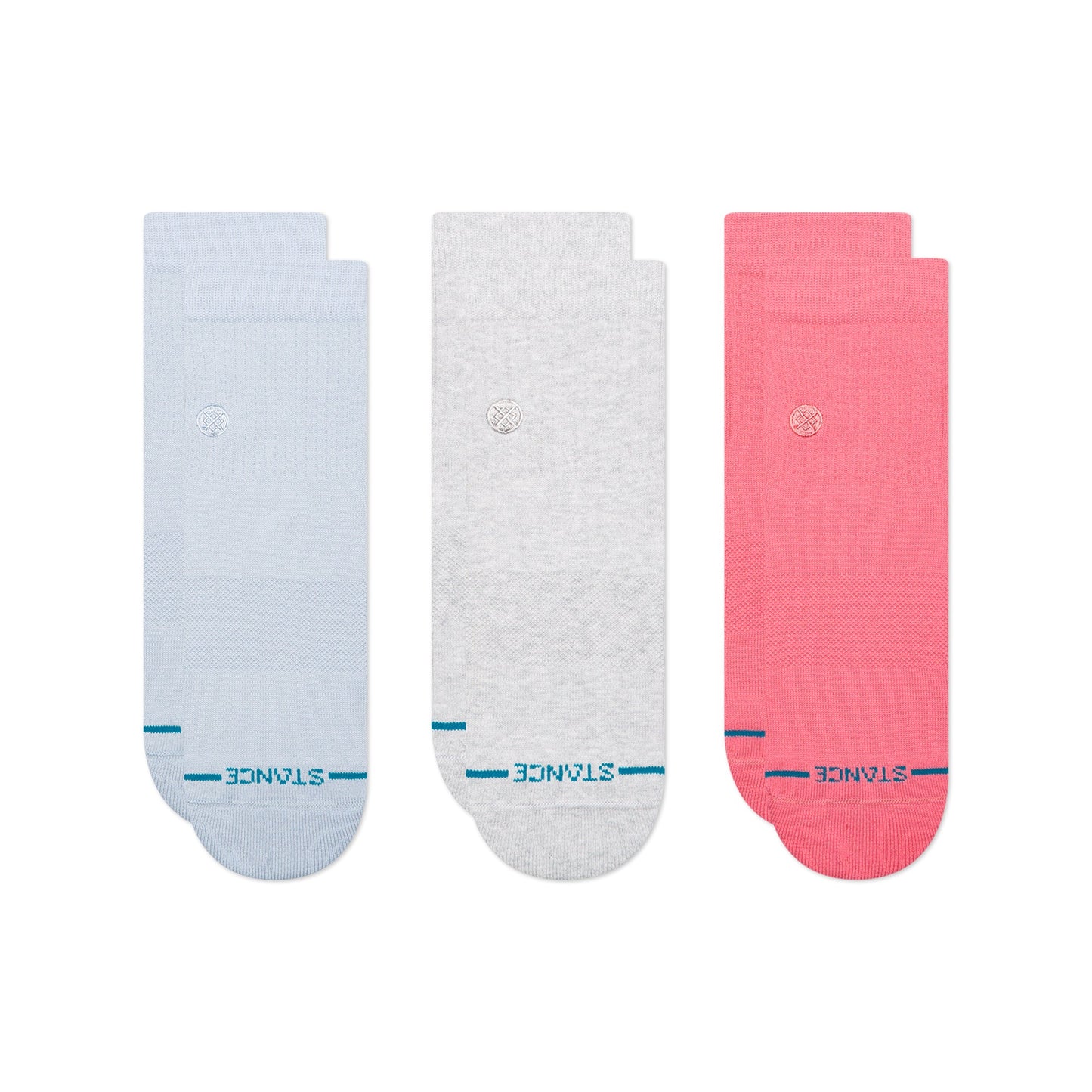 Womens Icon Quarter Socken 3Er Pack Periwinkle