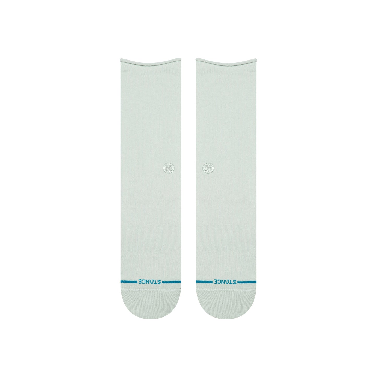 ROLLED SOLID CREW SOCKEN