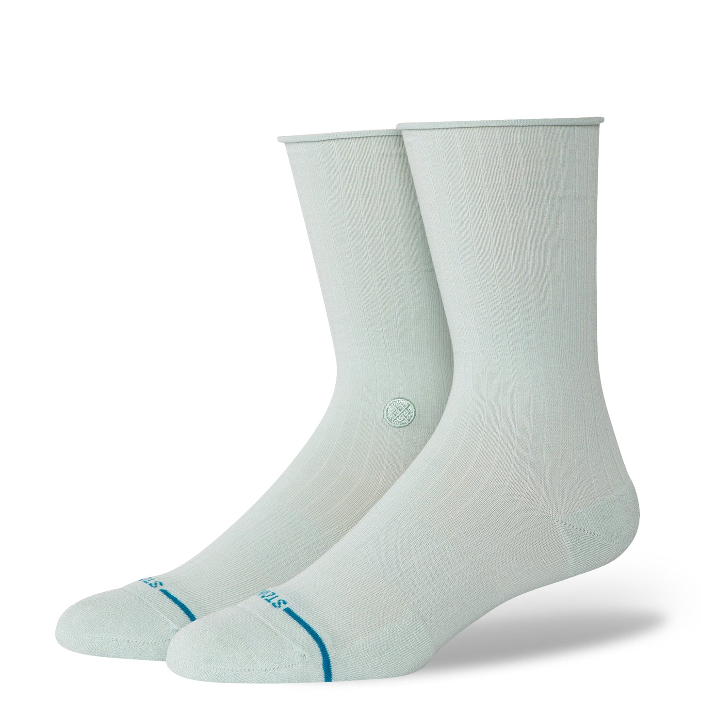Rolled Solid Crew Socken Blassblau