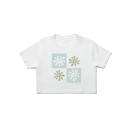 Stance Check You Out Crop T-Shirt Für Damen Weiss