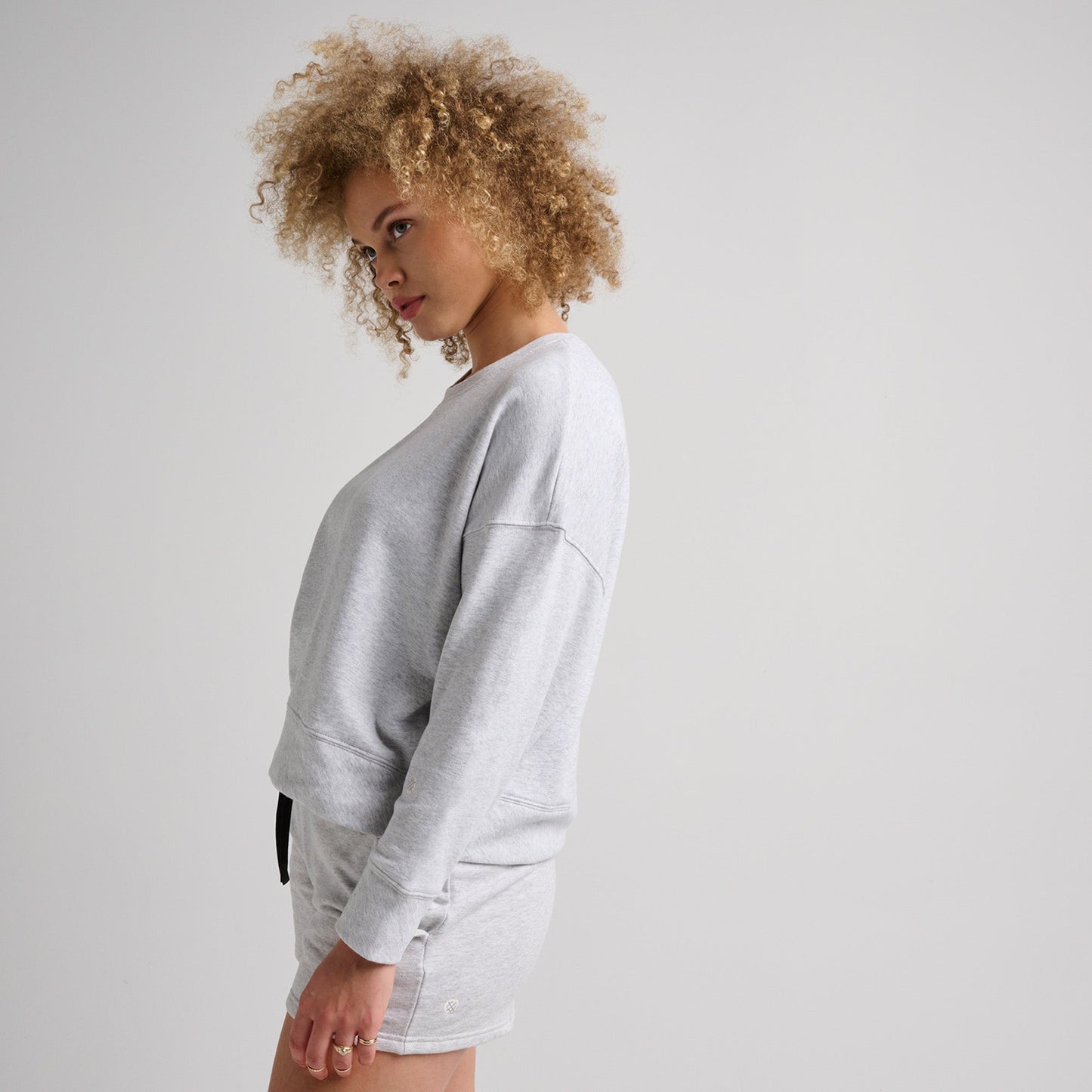 Stance Shelter Mit Rundhalsausschnitt Fur Damen Beige Meliert |model
