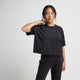 Stance Lay Low Kastiges T-Shirt Fur Damen Schwarz |model