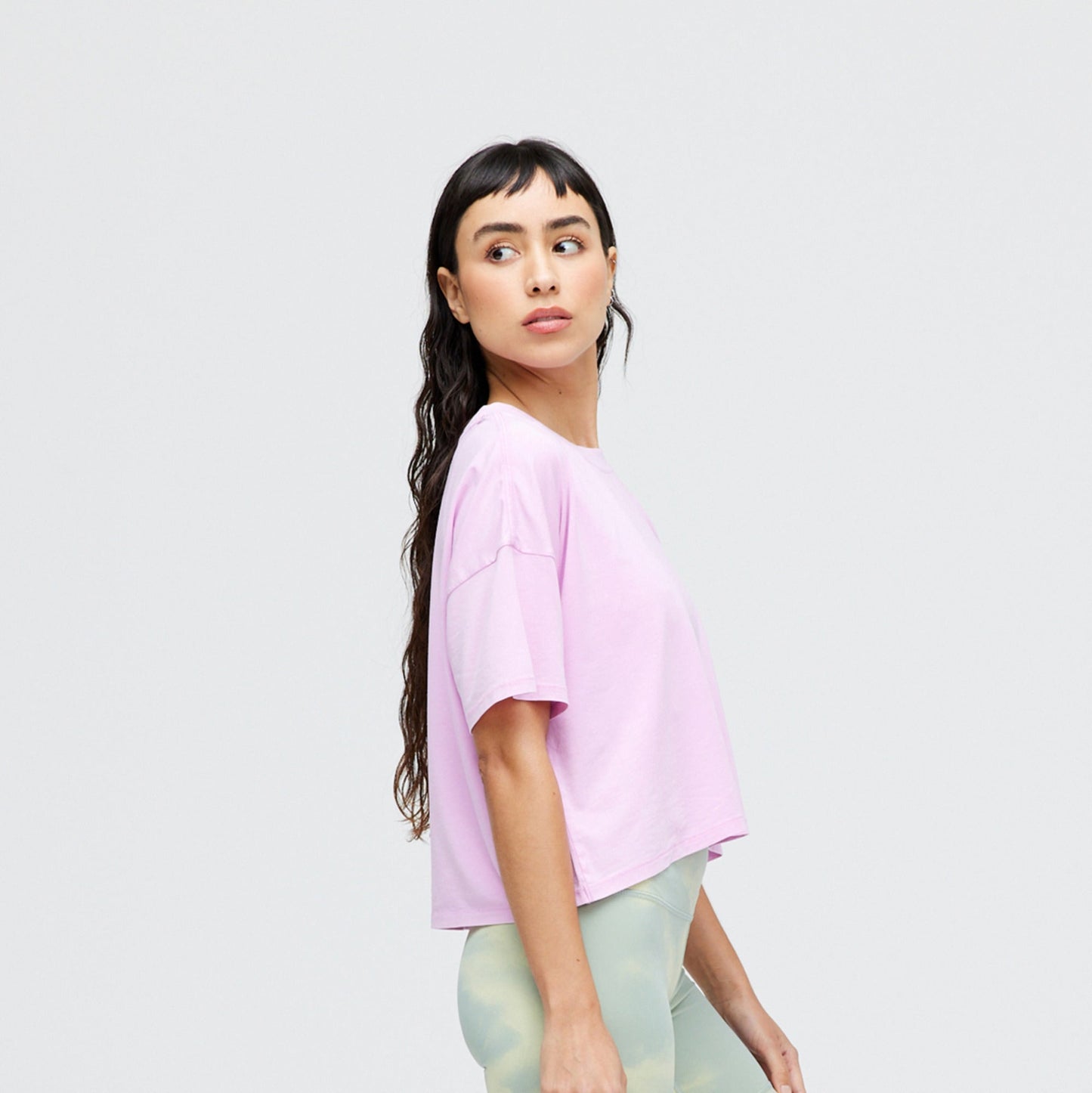 Stance Lay Low Kastiges T-Shirt Für Damen Lilac Ice |model