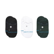 Stance Light No Show Sock 3 Pack Black