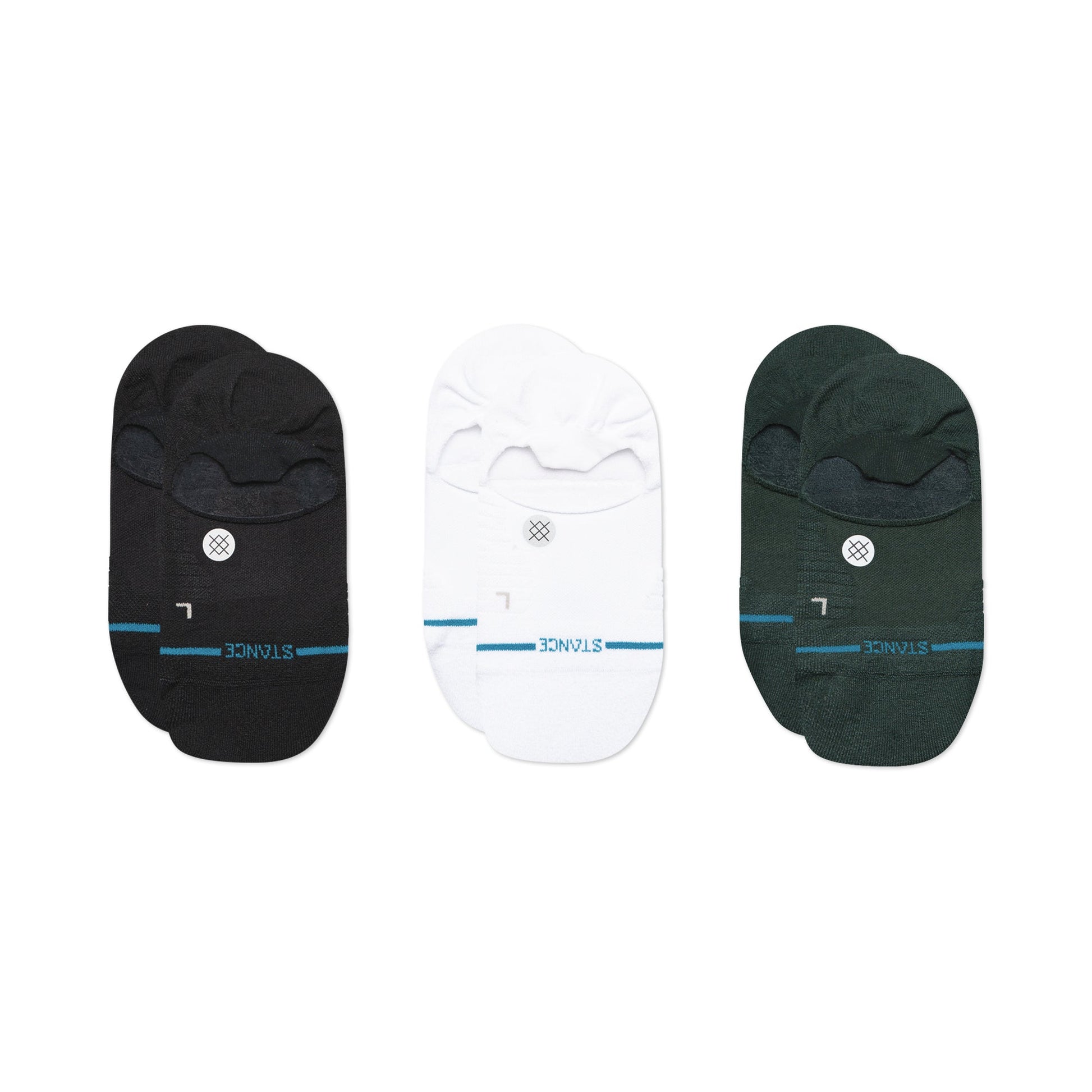 Stance Light No Show Sock 3 Pack Black