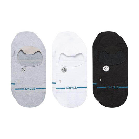 Stance Light No Show Socken 3Er Pack Hellgrau Meliert