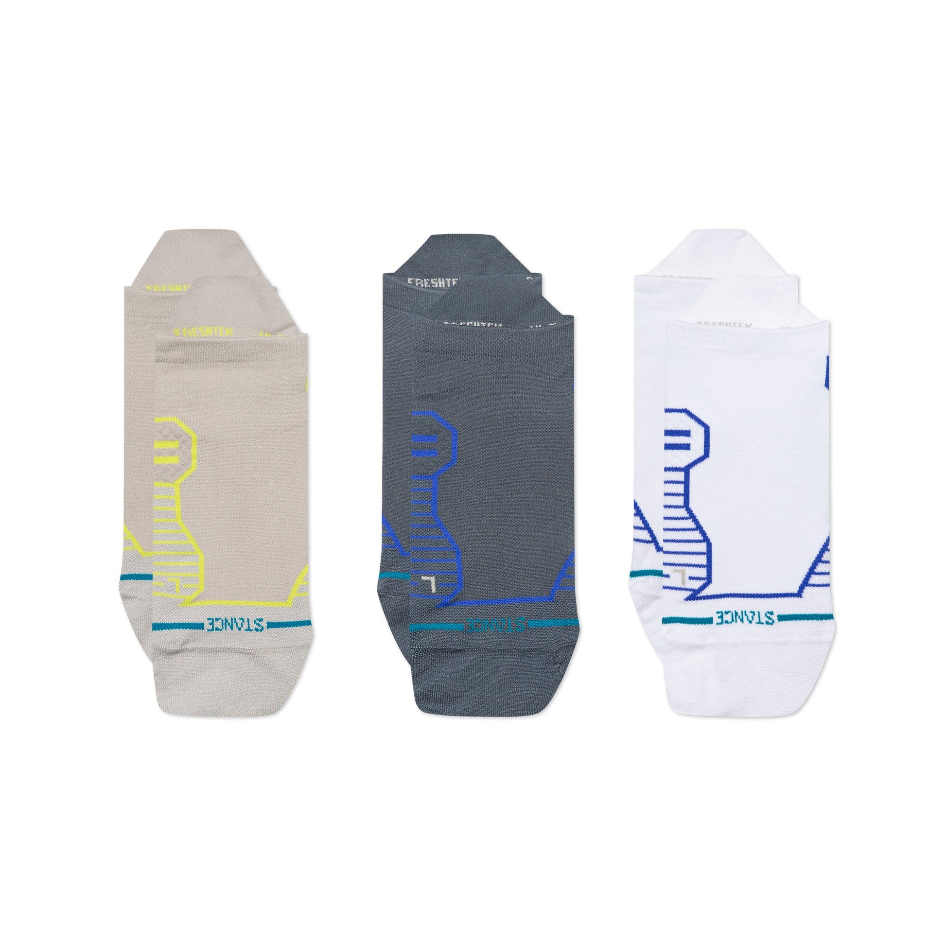 Stance Variegated Ultra Light Tab Sock 3 Pack Grey