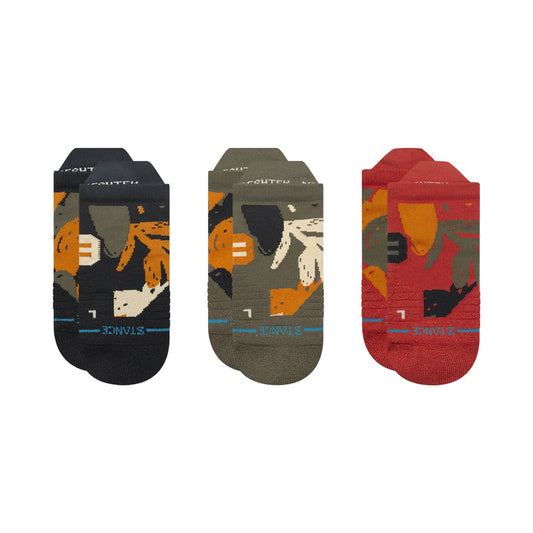 Stance In Paradise Mid Tab Socken 3Er Pack Schwarz