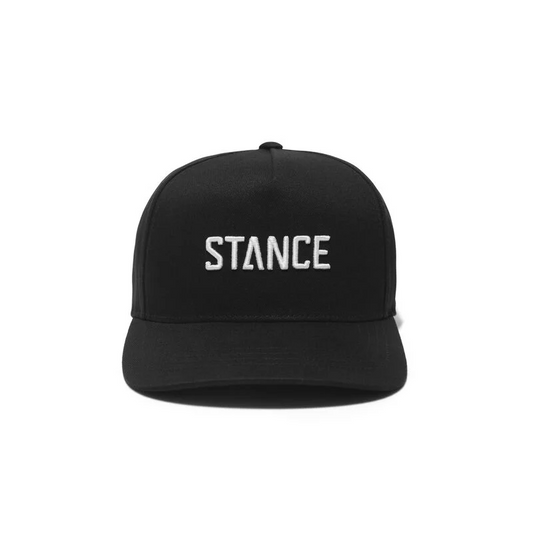 Stance Icon Snapback Hat Schwarz Weiß