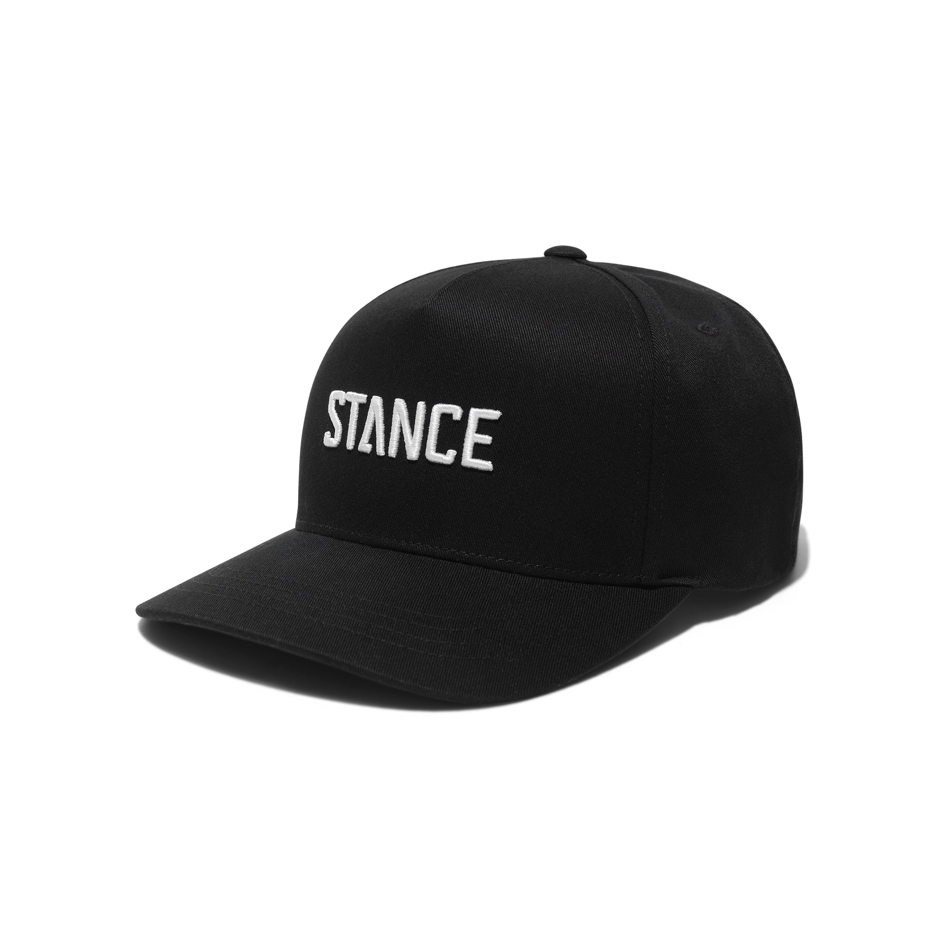 Stance Icon Snapback Hat Black White