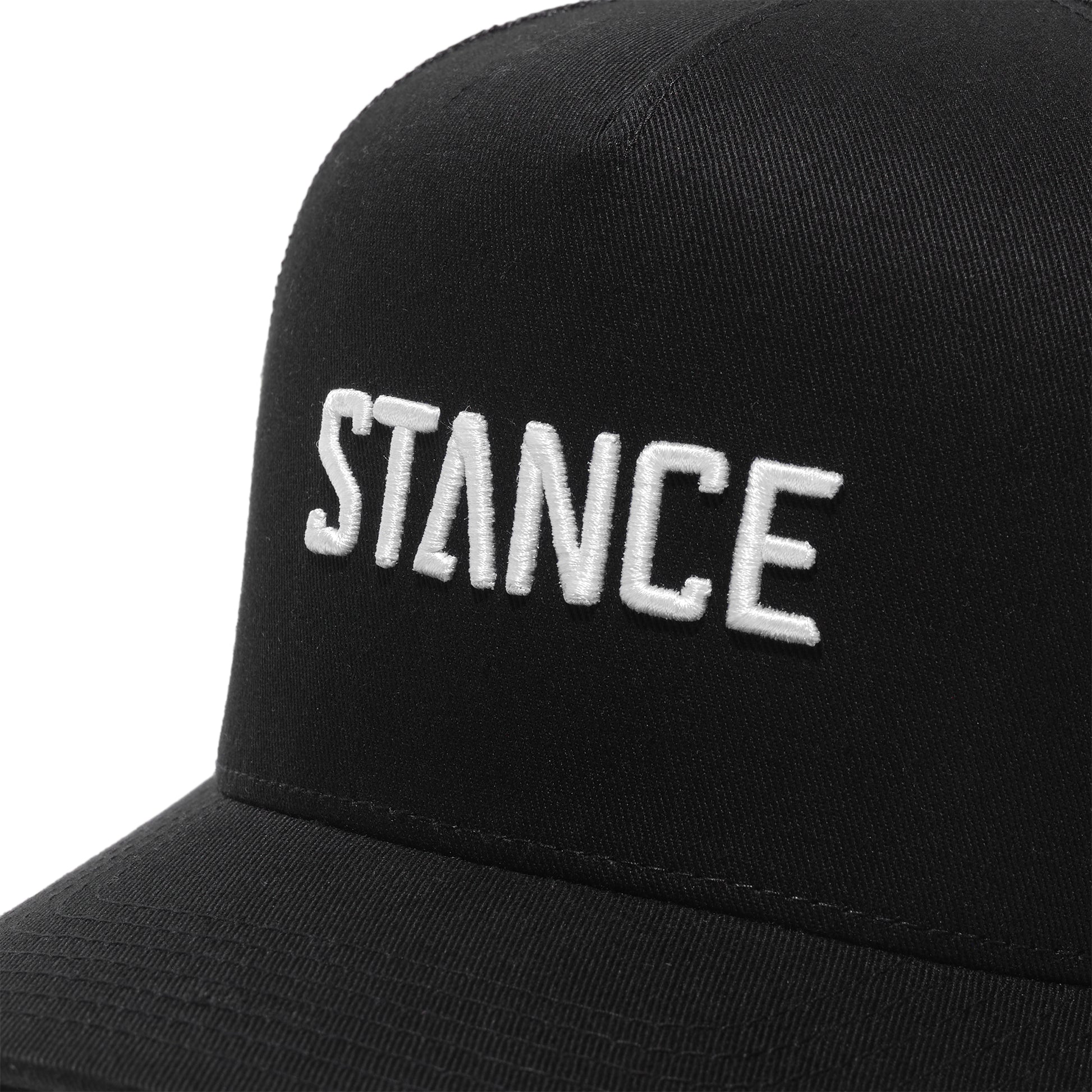 Stance Icon Snapback Hat Black White