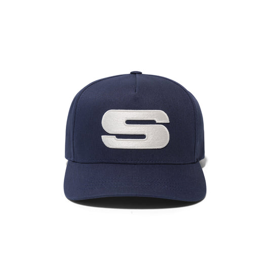 Stance Icon Snapback Hat Weiß/Marineblau