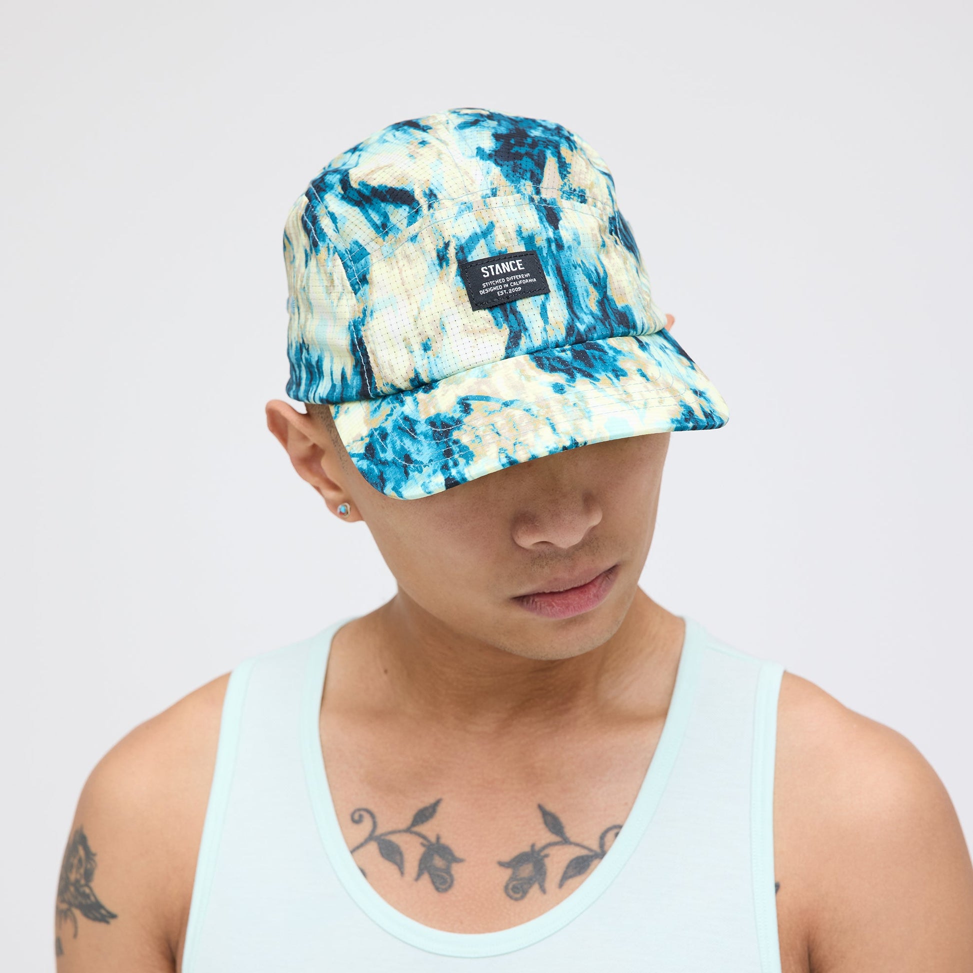 Stance Kinetic Adjustable Ripstop Cap Blaugrün/Camouflage