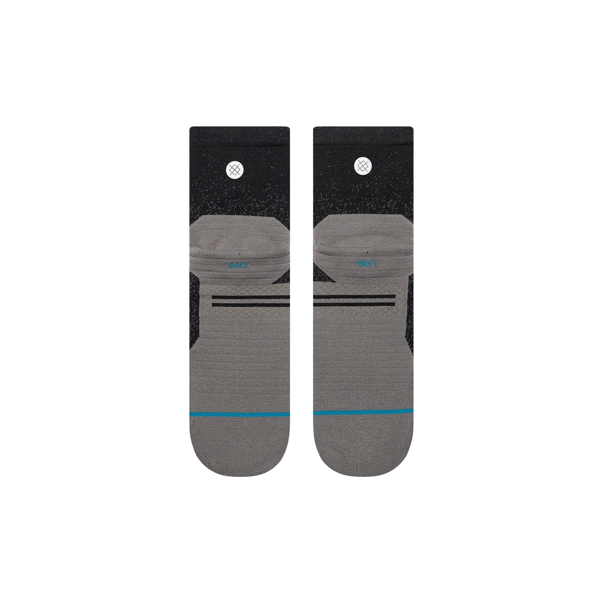 Stance Powder Split Light Quarter Sock Black