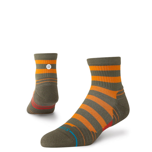 Stance Lumberjack Mid Ribbed Quarter Socken Militärgrün