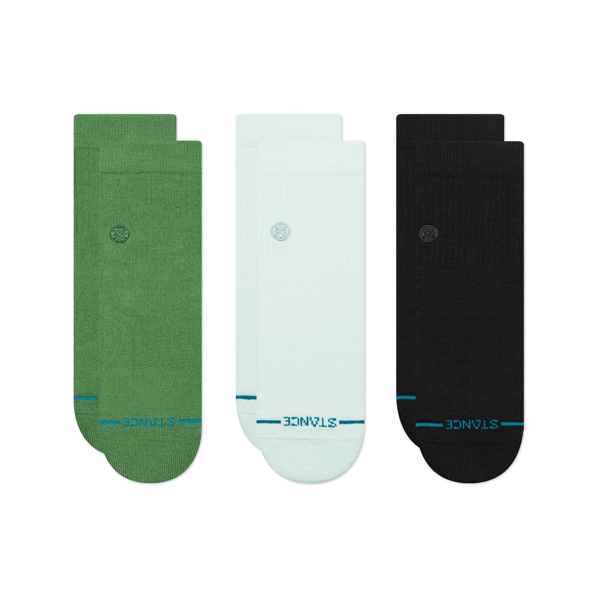 Stance Icon Quarter Socken 3Er Pack Grün