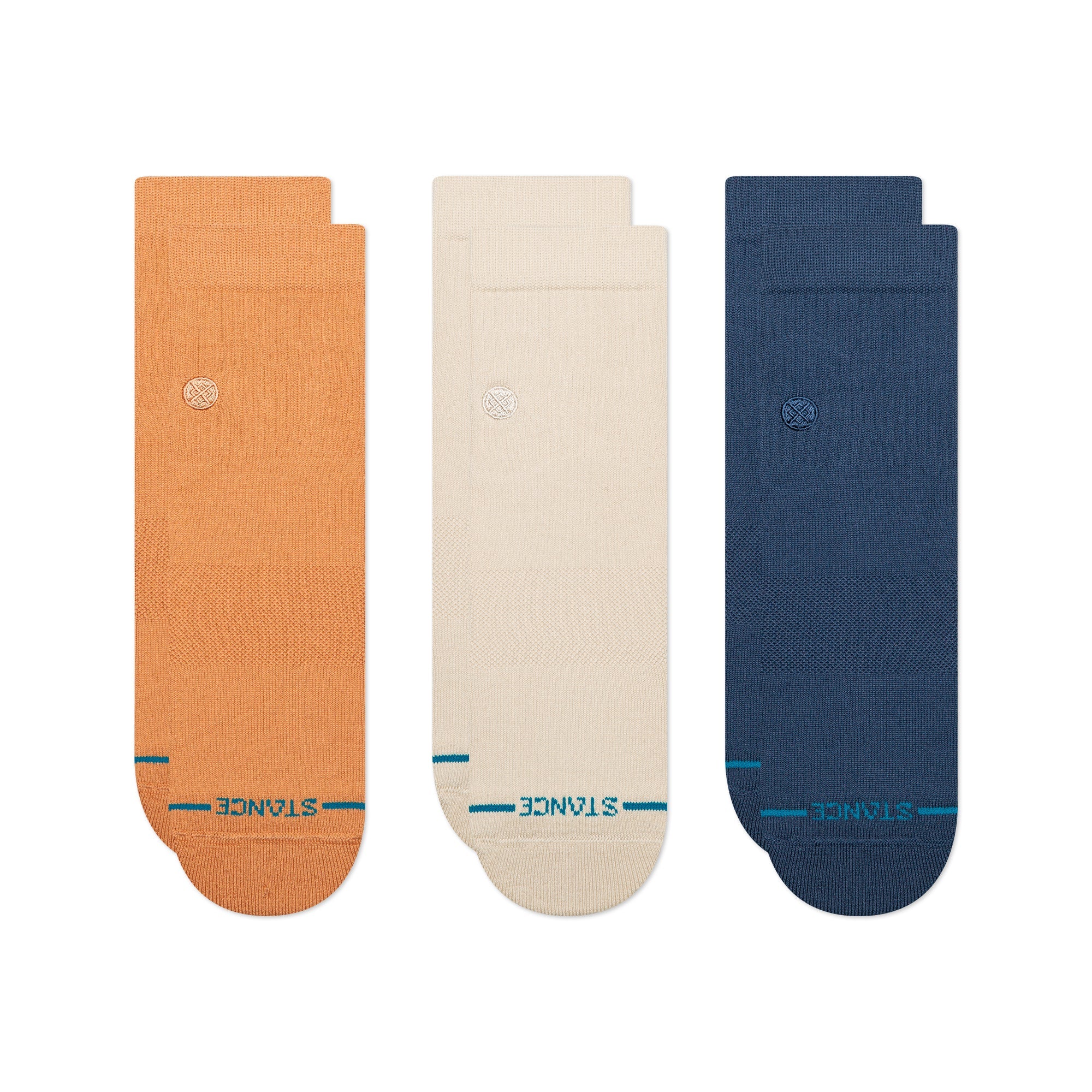 Stance Icon Quarter Sock 3 Pack Mango