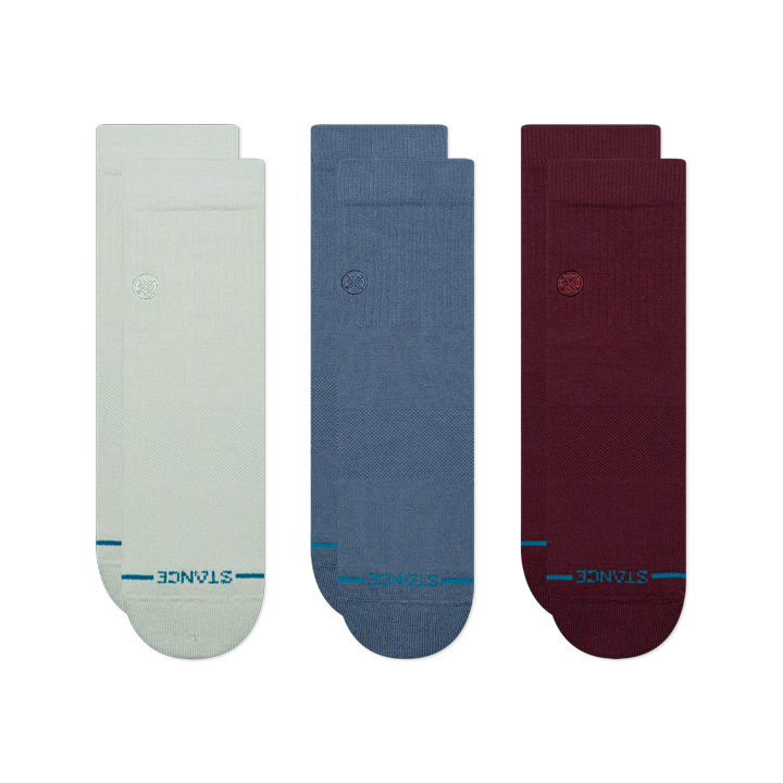Stance Icon Quarter Socken 3Er Pack Blassblau 