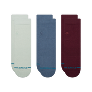 Stance Icon Quarter Sock 3 Pack Pale Blue