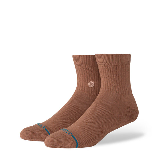 Stance Icon Quarter Socken Braun 