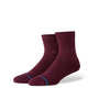 Icon Quarter Socken Weinrot