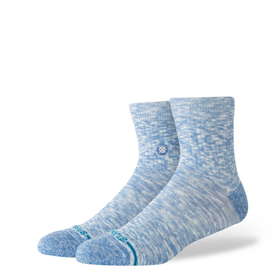 Stance Slub Quarter Socken Capri Blau