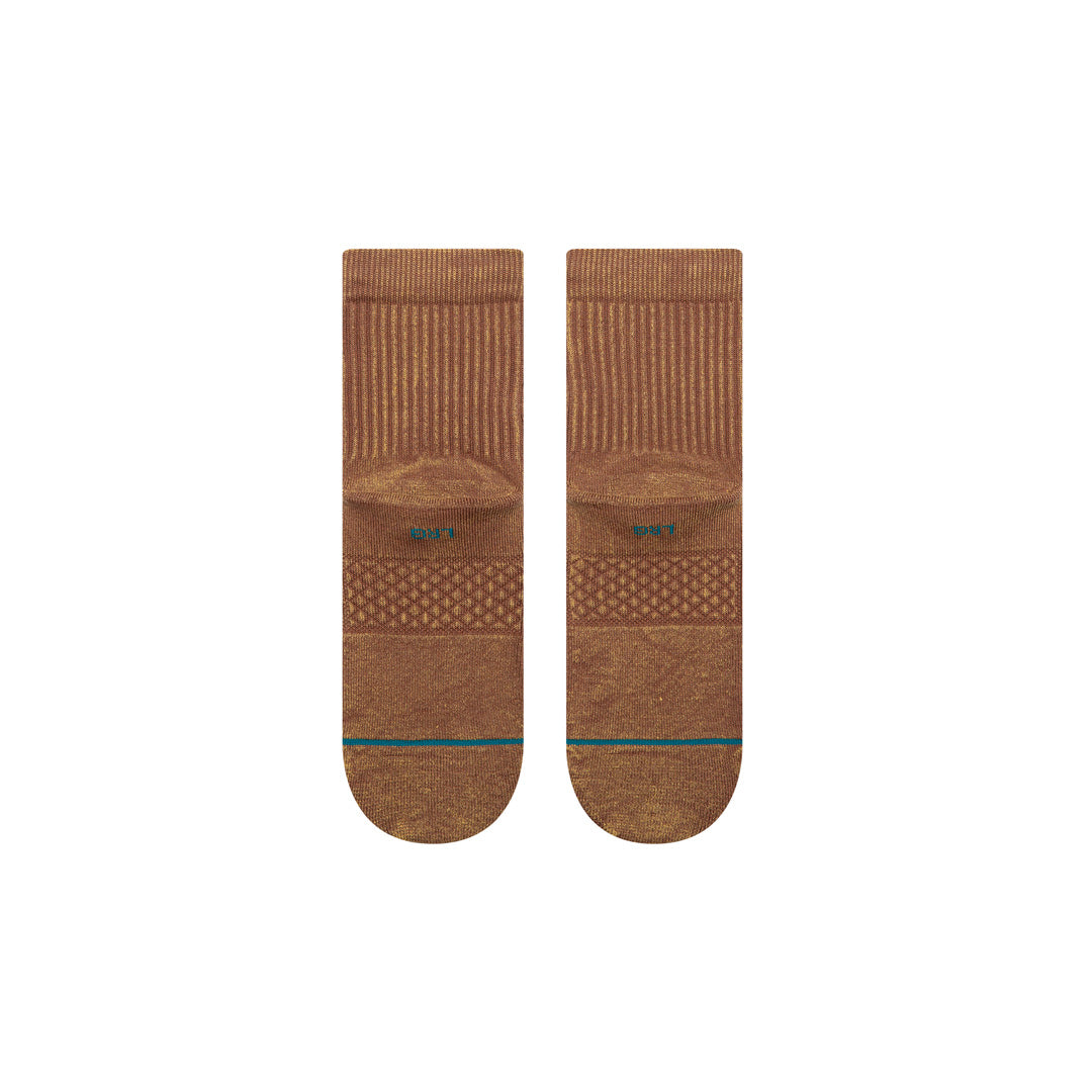 Stance Icon Washed Quarter Sock Brown