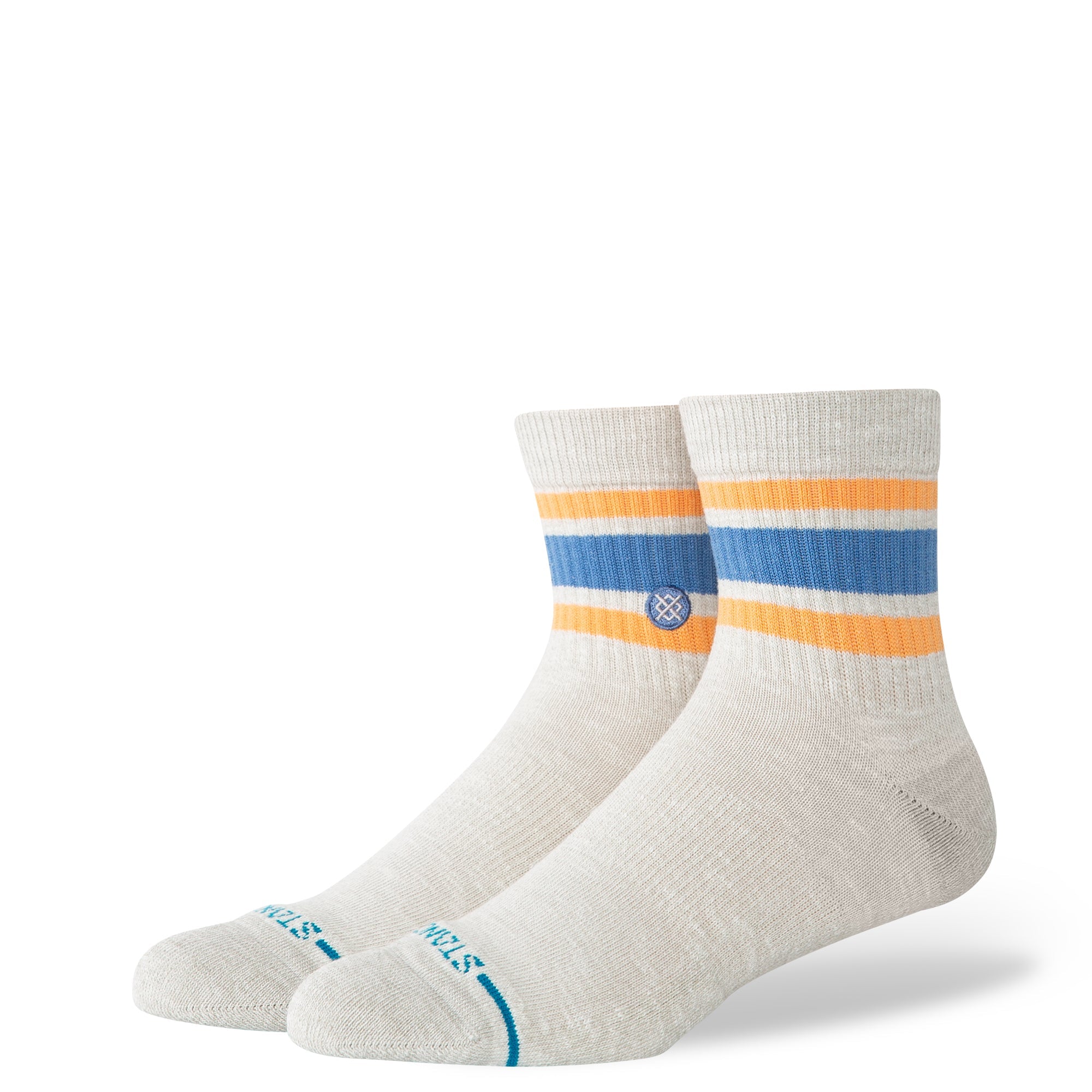 Stance Slub Boyd Quarter Sock - Heather Grey